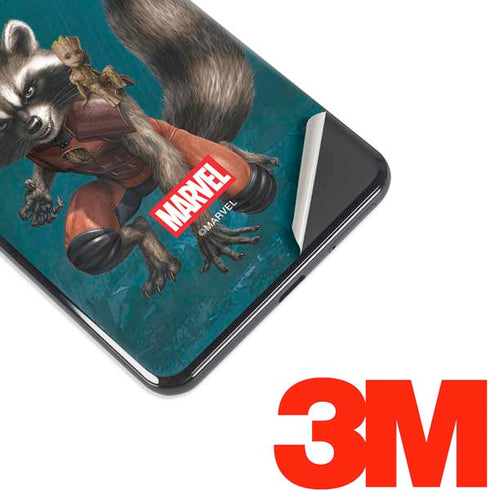Marvel Rocket and Baby Groot Cosmic Bond Google Pixel 3 XL Skin